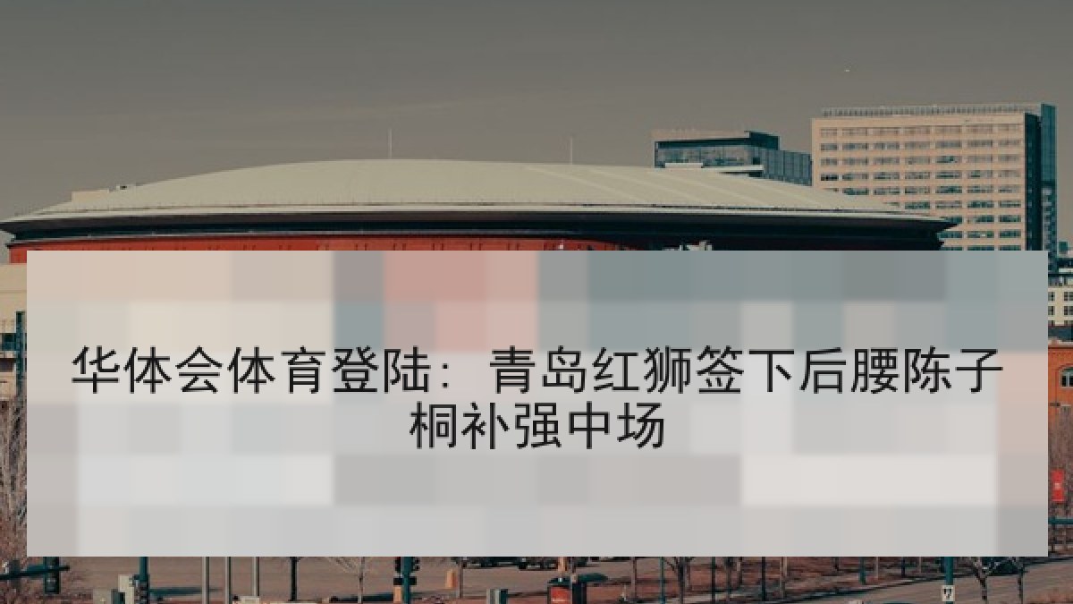 华体会体育登陆: 青岛红狮签下后腰陈子桐补强中场